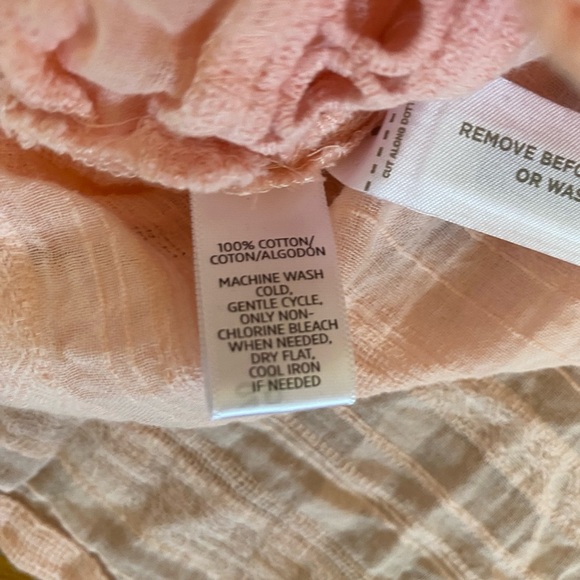 LOFT Coral Lace Accent Blouse - Picture 5 of 5